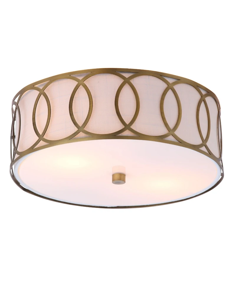 Jonathan Y Aria 2-Light Metal Led Flush Mount