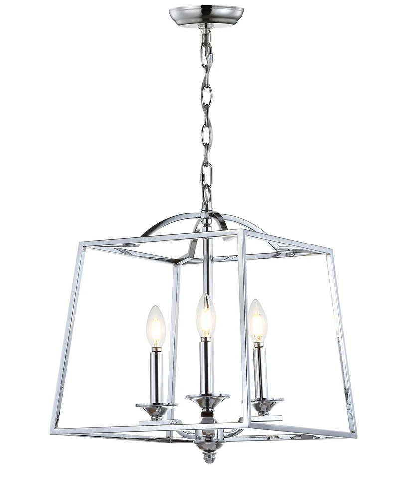 Jonathan Y Gloria 3-Light Metal Led Pendant