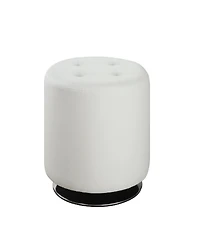 Ian Contemporary Style Round Ottoman