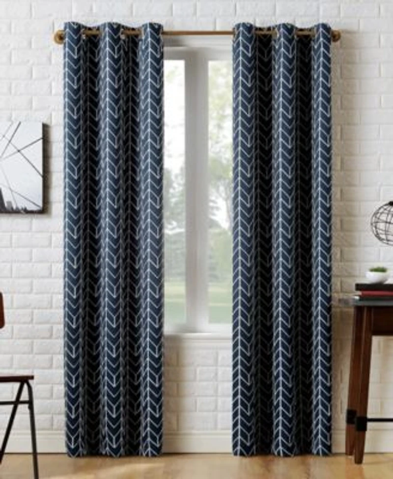 Kenwood Chevron Print Blackout Curtain Collection