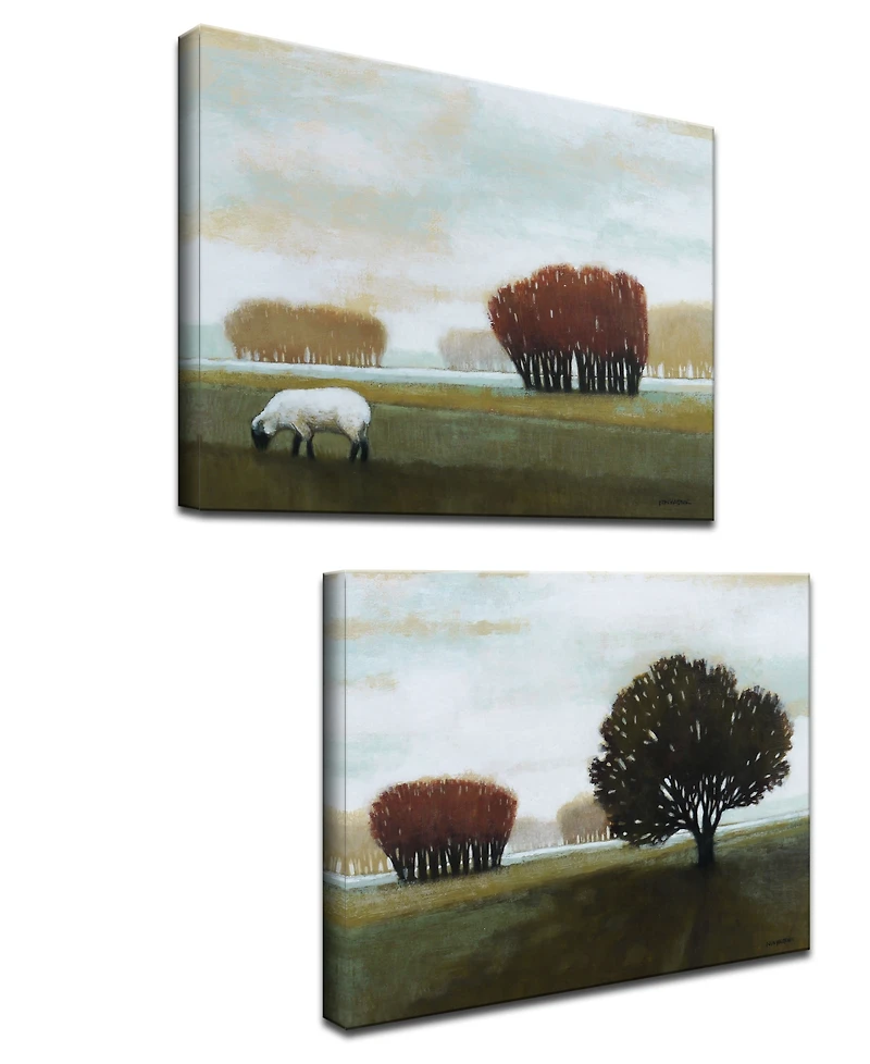 Ready2HangArt 'Harmony' 2 Piece Farm Canvas Wall Art Set, 20x30"