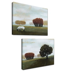 Ready2HangArt 'Harmony' 2 Piece Farm Canvas Wall Art Set, 20x30"