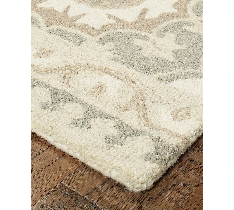 Oriental Weavers Craft 93003 Gray/Sand 2'6" x 8' Runner Area Rug