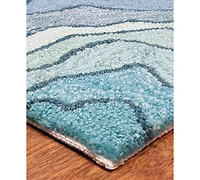 Liora Manne' Ravella 2267 Mykonos Blue 2' x 8' Indoor/Outdoor Runner Area Rug