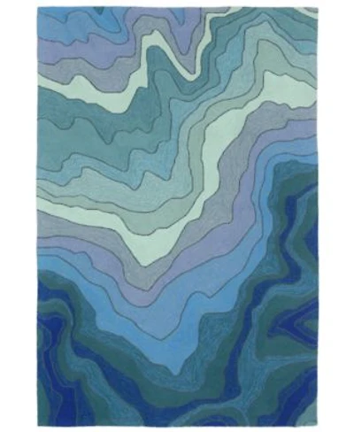 Liora Manne Ravella 2267 Mykonos Blue Indoor Outdoor Area Rug