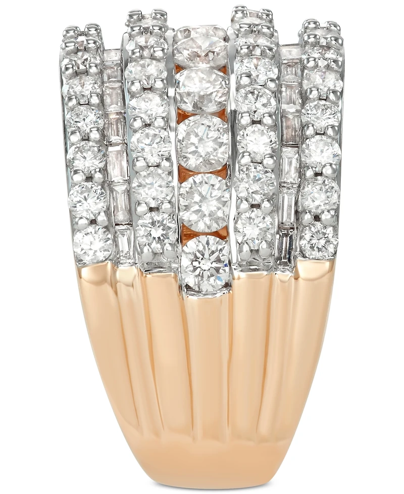 Five-Row Diamond Band (3 ct. t.w.) 14k White, Yellow or Rose Gold