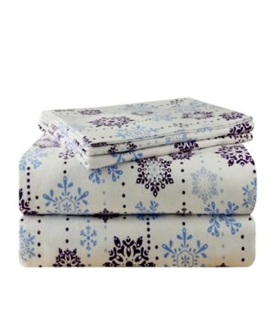 Pointehaven Snow Drop Luxury Weight Flannel Sheet Sets