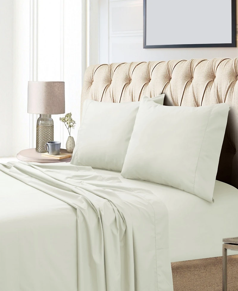 Tribeca Living Egyptian Cotton Sateen 800 Thread Count Extra Deep Pocket Cal King Sheet Set