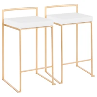 Lumisource Fuji Stackable Barstool Set of 2