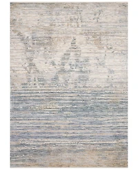 Loloi Pandora Pan-06 Ivory/Blue 18" Square Area Rug
