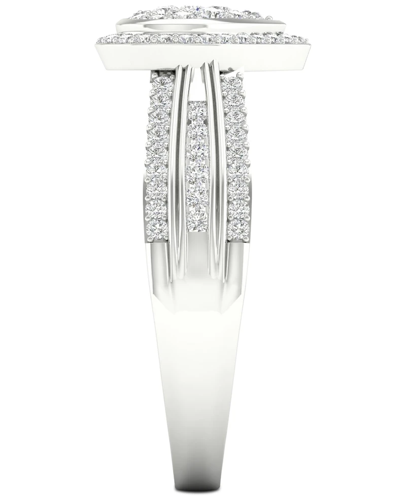 Diamond Heart Ring (1/2 ct. t.w.) Sterling Silver