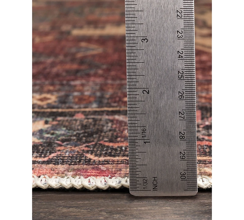 Livabliss Amelie Aml-2308 Rust Machine-Washable 5'3" x 7'3" Area Rug