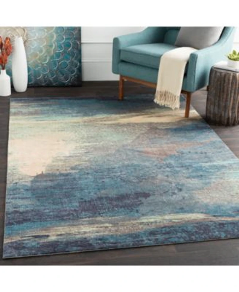 Livabliss Felicity Fct 8000 Sky Blue Area Rug Collection