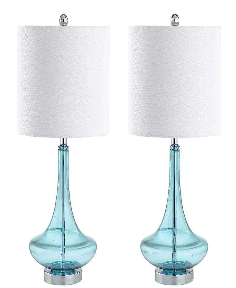 Jonathan Y Cecile Teardrop Led Table Lamp, Set of 2