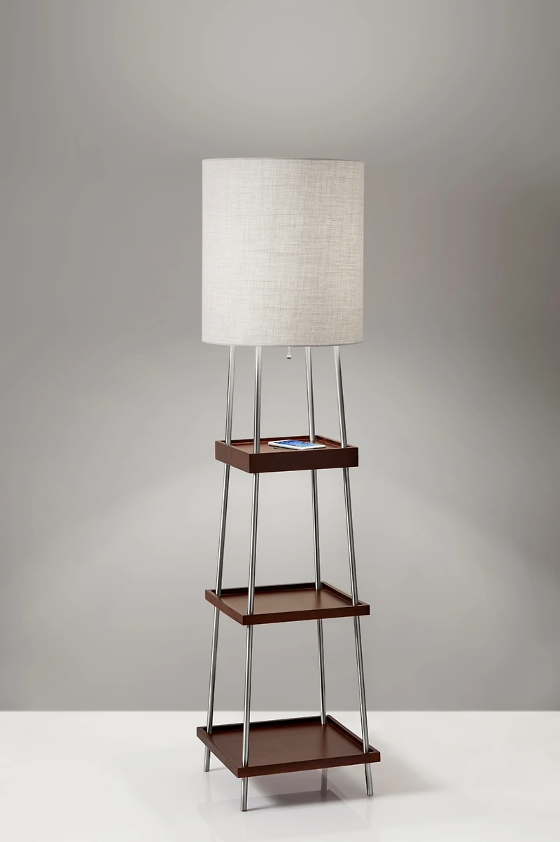 Adesso Henry Wireless Charging Floor Lamp