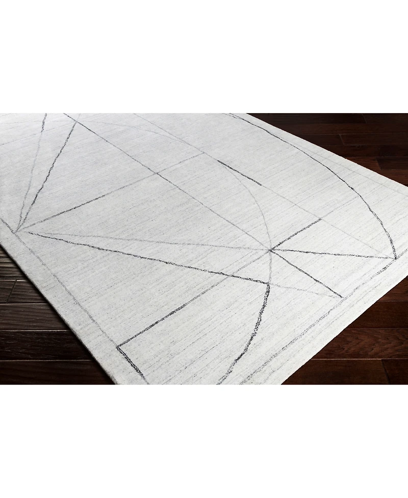 Surya Hightower Htw-3010 Medium Gray 4' x 6' Area Rug