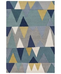 Livabliss Kennedy Kdy 3012 Bright Blue Area Rug Collection