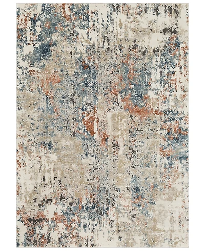 Livabliss Pune Pun-2302 Teal 5'3" x 7'3" Area Rug