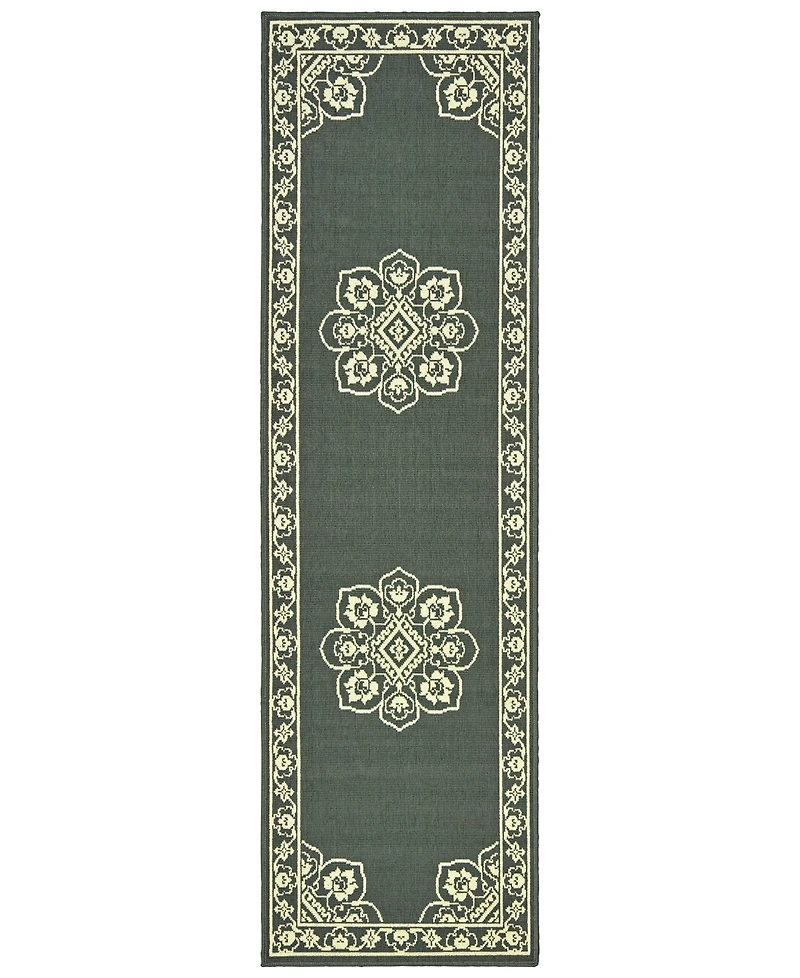 Oriental Weavers Marina 7764 2'3" x 7'6" Indoor/Outdoor Runner Area Rug