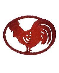 Chasseur French Rooster Enameled Cast Iron 11" Trivet