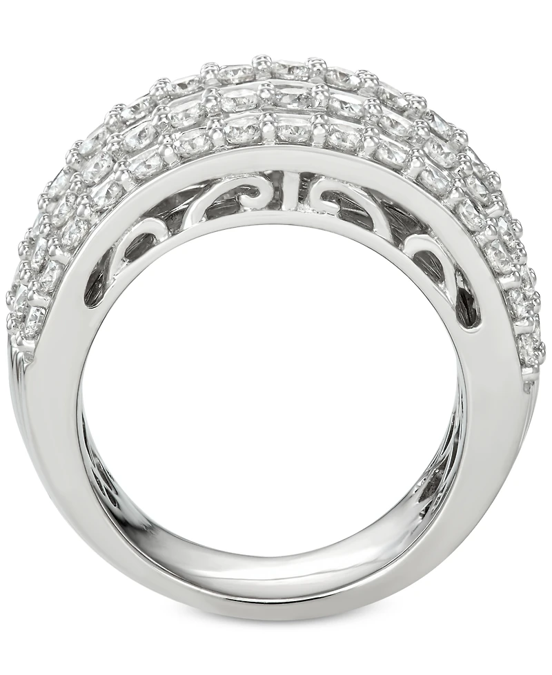 Diamond Five Row Band (5 ct. t.w.) 14k White, Yellow or Rose Gold
