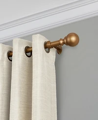 Cordelia Adjustable 86"-120" Curtain Rod with Ball Finials