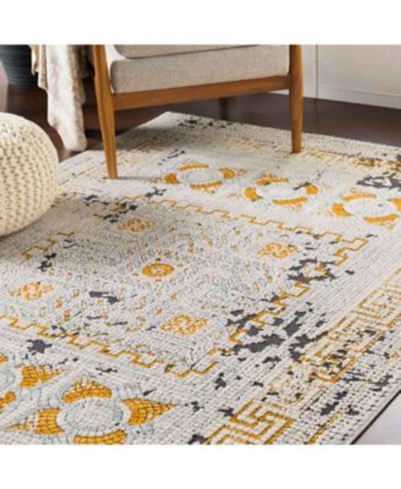 Livabliss Venezia Vnz 2300 Mustard Area Rug Collection