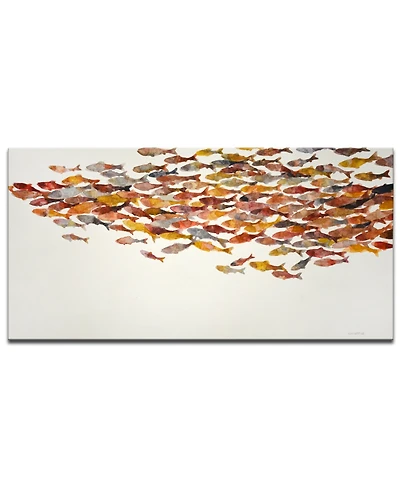 Ready2HangArt 'Red Wave' Canvas Wall Art