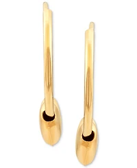 Children's Heart Hoop Earrings in 14k Gold (1/2")