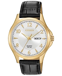 Citizen Men's Quartz Brown Leather Strap Watch 41mm