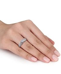 Certified Diamond (1/2 ct. t.w.) Marquise-Shape Bridal Set 14k White Gold