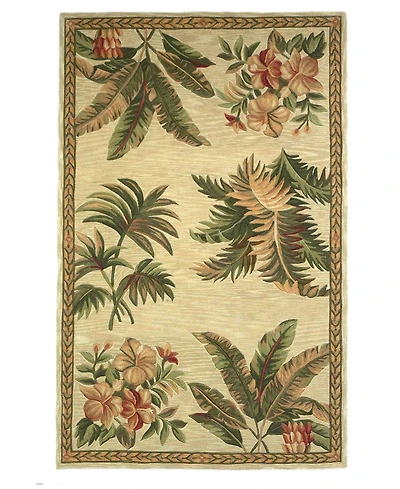 Kas Sparta Tropical Oasis 3133 Ivory 7'9" x 9'6" Area Rug