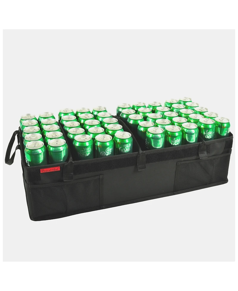 Picnic at Ascot Heavy Duty Trunk Organizer -No Slide Rigid Base-70 pound Capacity
