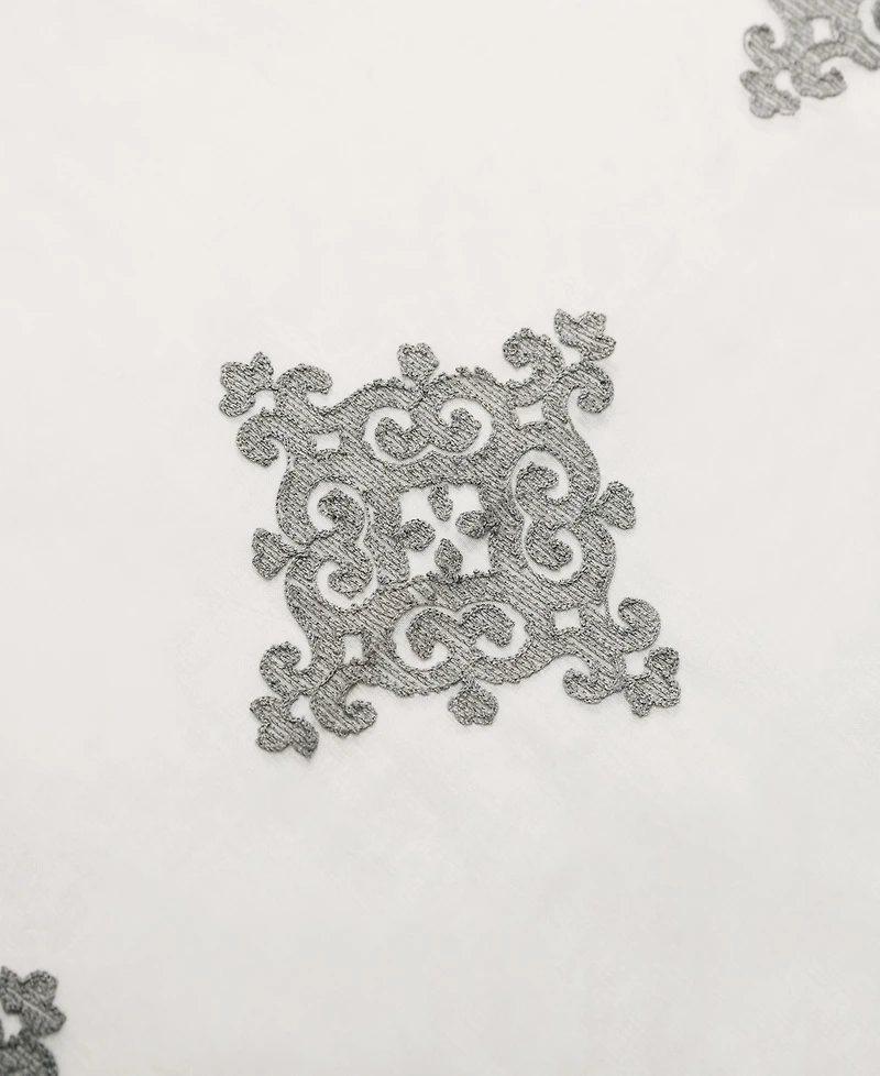 Superior Damask Sheer Grommet Top Curtain Panels