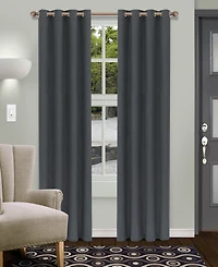 Superior Shimmer Abstract Room Darkening Modern Wrinkle Resistant 2-Piece Curtain Set with Grommet Header Top, 52" X 84"