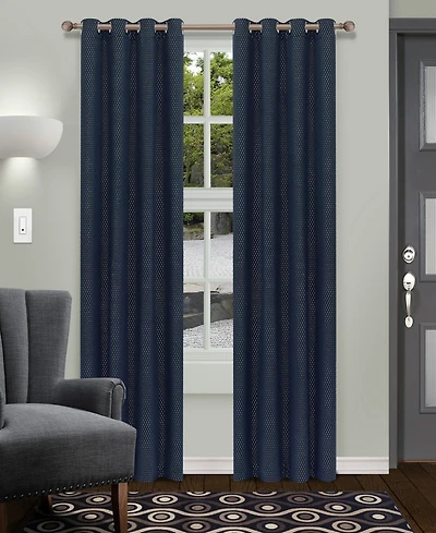 Superior Shimmer Abstract Room Darkening Modern Wrinkle Resistant 2-Piece Curtain Set with Grommet Header Top, 52" X 84"