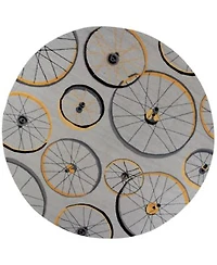 Kas Sonesta Wheels In Motion 2035 Gray Area Rug