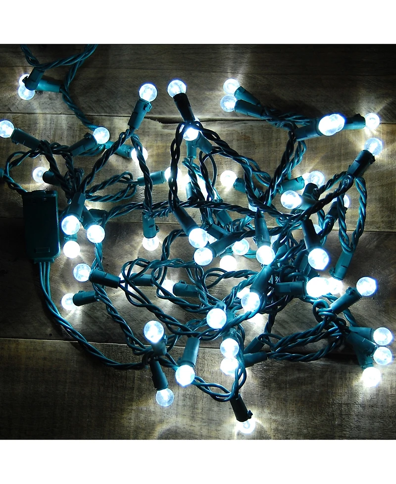 Lumabase 70 Cool White Plastic Globes Electric String Lights