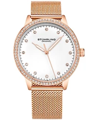 Women's Rose Gold-Tone Mesh Bracelet Watch 38mm