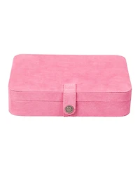 Mele & Co. Maria Plush Fabric Jewelry Box with Twenty-Four Sections