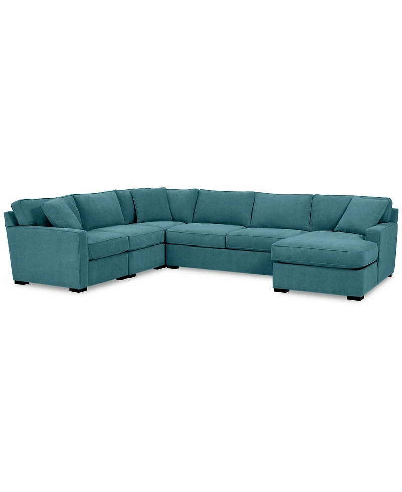 Radley -Pc. Fabric Chaise Sectional Sofa with Corner Piece