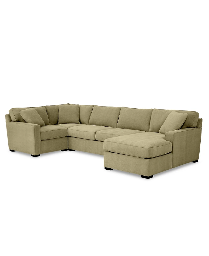 Radley -Pc. Fabric Chaise Sectional Sofa with Corner Piece