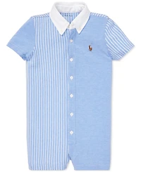 Polo Ralph Lauren Baby Boys Knit Oxford Cotton Shortall