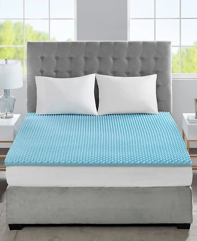 Madison Park 1.5" Gel-Infused Memory Foam Mattress Topper, Twin Xl