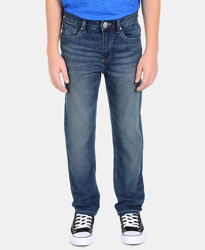 Calvin Klein Big Boys Slim-Fit Denim five-pocket Jeans
