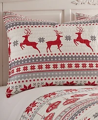 Levtex Silent Night Nordic Stripe 3-Pc. Quilt Set