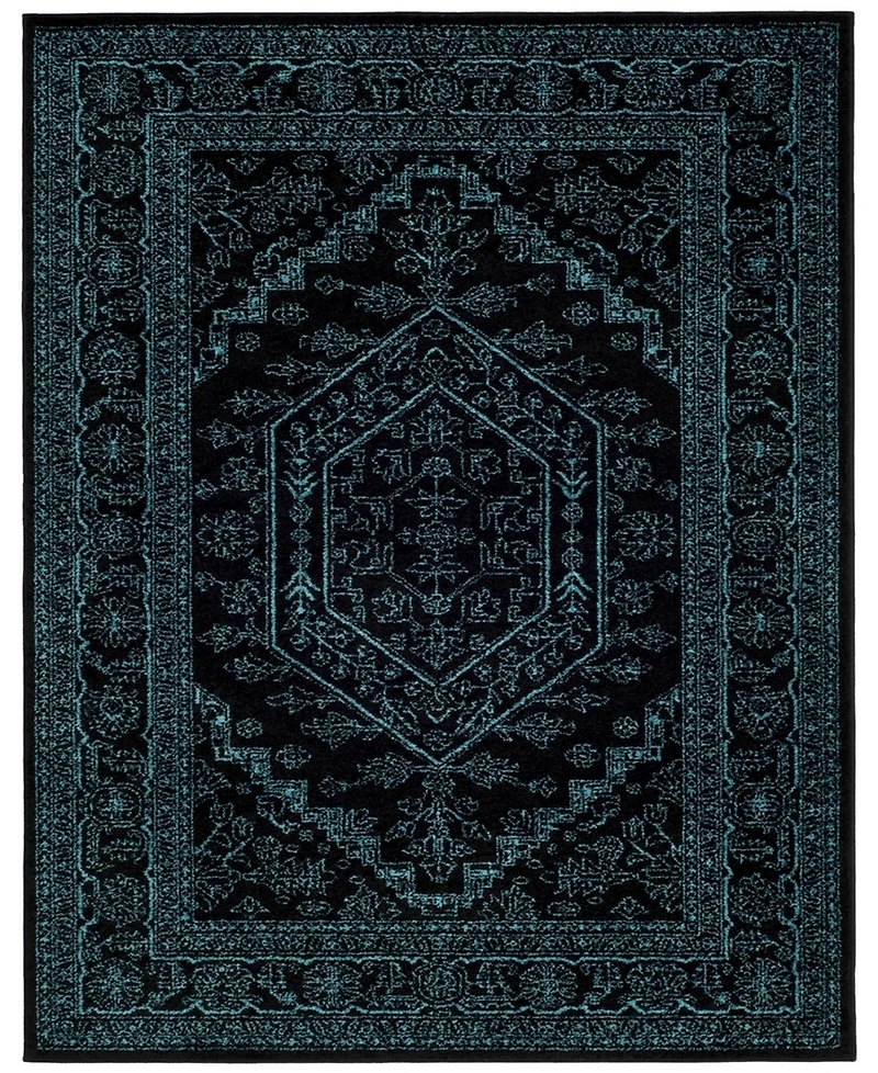 Safavieh Adirondack Black and Teal 8' x 10' Area Rug