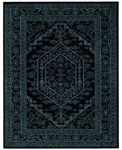 Safavieh Adirondack Black and Teal 8' x 10' Area Rug