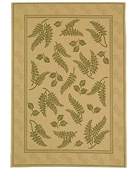 Safavieh Courtyard CY0772 Natural and Olive 5'3" x 7'7" Outdoor Area Rug