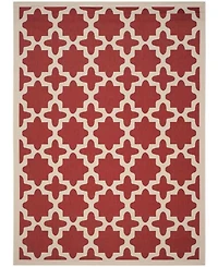 Safavieh Courtyard CY6913 Red and Bone 8' x 11' Sisal Weave Outdoor Area Rug